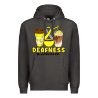 Smoke deafness awareness coffee cups Premium Hoodie - Artiststas