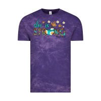 Cloud Purple she is strong Vintage Tee - HRA Design Shop