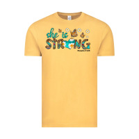 Vintage Mustard she is strong Vintage Tee - HRA Design Shop