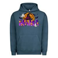 Pigment Midnight Navy Halloween Mama Urban Hoodie - texasbilliewilder