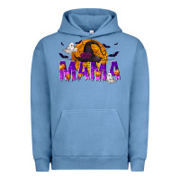 Pigment Pebble Blue Halloween Mama Urban Hoodie - texasbilliewilder