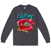 Smoke call me roses and pink telephone Long Sleeve Tee - AdoDesignShop
