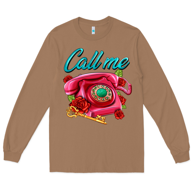 Call Me Roses And Pink Telephone Long Sleeve Tee by AdoDesignShop | Teevron