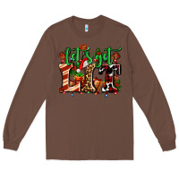 Chestnut lets get lit with Christmas Long Sleeve Tee - AdoDesignShop
