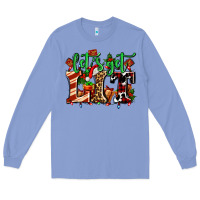 Colony Blue lets get lit with Christmas Long Sleeve Tee - AdoDesignShop