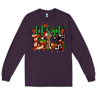 Plum lets get lit with Christmas Long Sleeve Tee - AdoDesignShop