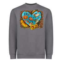 Storm fall pattern heart with leopard background Heavyweight Sweatshirt - HRA Design Shop