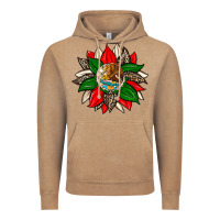 Vintage Coffee mexican flag sunflower Vintage Hoodie - Zillion Design Studio
