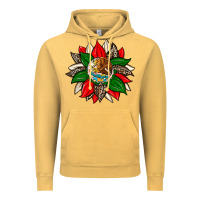 Vintage Mustard mexican flag sunflower Vintage Hoodie - Zillion Design Studio