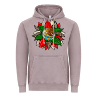 Vintage Zinc mexican flag sunflower Vintage Hoodie - Zillion Design Studio
