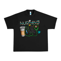 Black nursing İn my heart Urban Heavy Tee - CowhideDigitalArt