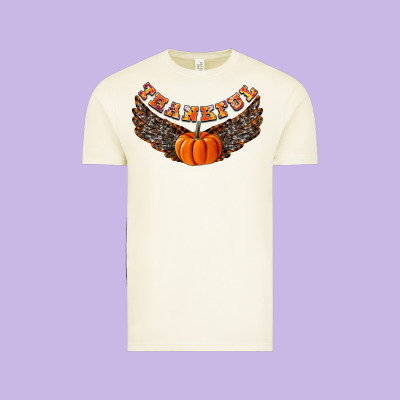 Thankful Vintage Tee Designed By Cowhidedigitalart