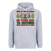 Heather Grey where the tree tops glisten Heavyweight Hoodie - MaliasSmallBusiness