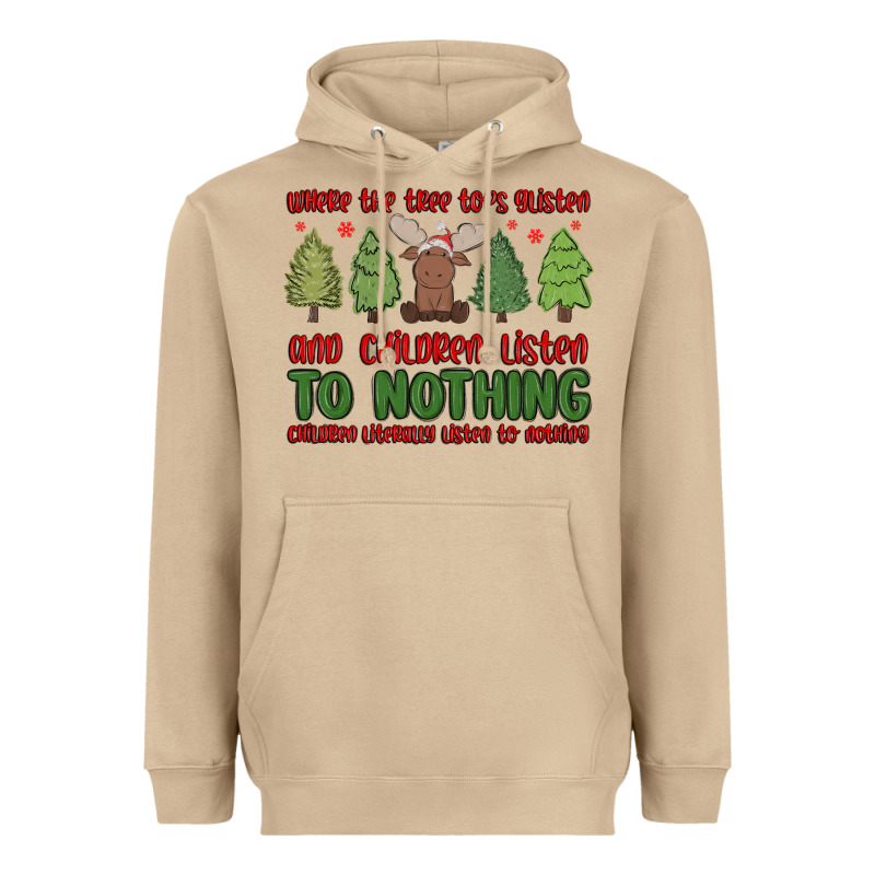 Where The Tree Tops Glisten Heavyweight Hoodie by MaliasSmallBusiness | Teevron