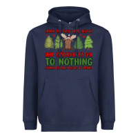 Navy where the tree tops glisten Heavyweight Hoodie - MaliasSmallBusiness
