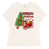 Bone Cowgirl Christmas Ladies Tee - AdoDesignShop