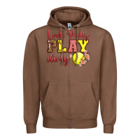 Chestnut Look Pretty Play Dirty Zipper Hoodie - LillyAllenDesigns