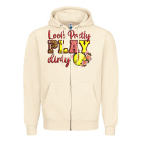 Sandshell Look Pretty Play Dirty Zipper Hoodie - LillyAllenDesigns