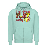 Seafoam Look Pretty Play Dirty Zipper Hoodie - LillyAllenDesigns
