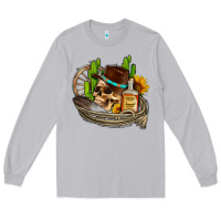 Moon Dust cowboy cactus  sunflowers whiskey Long Sleeve Tee - AdoDesignShop