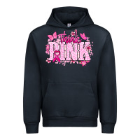 Navy Think pink Urban Hoodie - NancyCooperArtShop