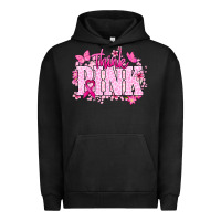Pigment Black Think pink Urban Hoodie - NancyCooperArtShop