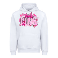 White Think pink Urban Hoodie - NancyCooperArtShop