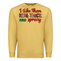 Antique Gold i like them real thick and sprucy Premium Sweatshirt - MaliasSmallBusiness