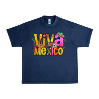 Navy viva mexico long live mexico Urban Heavy Tee - FaDigitalArtStudio