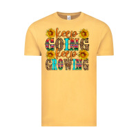 Vintage Mustard keep going keep growing Vintage Tee - HRA Design Shop