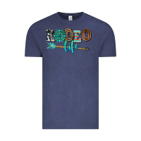 Vintage Denim rodeo life with gemstone Vintage Tee - AdoDesignShop