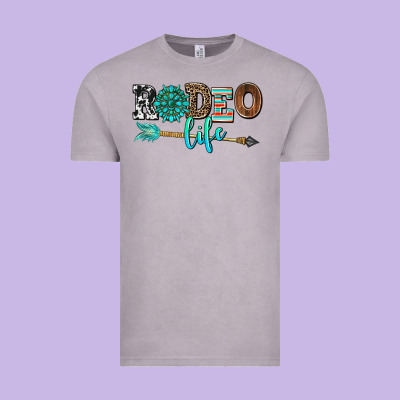 Rodeo Life With Gemstone Vintage Tee Designed By Adodesignshop