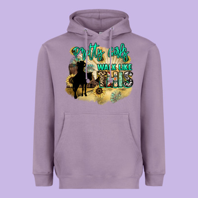 Pretty Girls Walk Like This Heavyweight Hoodie Designed By Nancycooperartshop