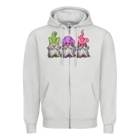Dove Grey easter gnomes spring Zipper Hoodie - Jasminsmagicworld