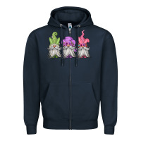 Navy easter gnomes spring Zipper Hoodie - Jasminsmagicworld