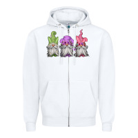 White easter gnomes spring Zipper Hoodie - Jasminsmagicworld