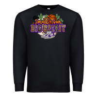 Black small town big spirit basketball Premium Sweatshirt - NancyCooperArtShop