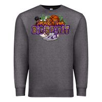 Charcoal Heather small town big spirit basketball Premium Sweatshirt - NancyCooperArtShop