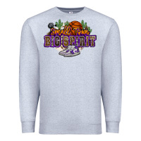 Heather Grey small town big spirit basketball Premium Sweatshirt - NancyCooperArtShop