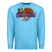 Ocean Blue small town big spirit basketball Premium Sweatshirt - NancyCooperArtShop