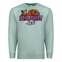 Small Town Big Spirit Basketball Premium Sweatshirt | Teevron