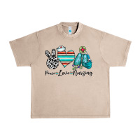 French Oak peace love nursing Urban Heavy Tee - CowhideDigitalArt