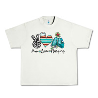 Pistachio peace love nursing Urban Heavy Tee - CowhideDigitalArt