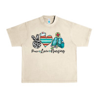 Sandshell peace love nursing Urban Heavy Tee - CowhideDigitalArt