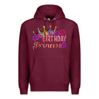 Burgundy birthday princess Premium Hoodie - Artiststas