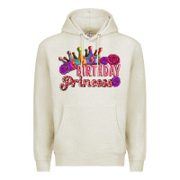 Oatmeal Heather birthday princess Premium Hoodie - Artiststas