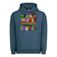 Pigment Midnight Navy Halloween with My Gnomies Coffee Cups Urban Hoodie - texasbilliewilder