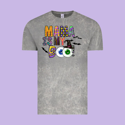 Mama Is My Boo Vintage Tee Designed By Cowhidedigitalart
