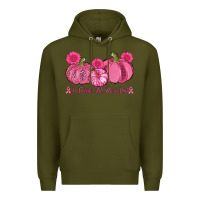 Army Green in october we wear pink pumpkins Premium Hoodie - AdoDesignShop