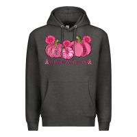 Charcoal Heather in october we wear pink pumpkins Premium Hoodie - AdoDesignShop